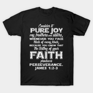 James 1:2-3 T-Shirt